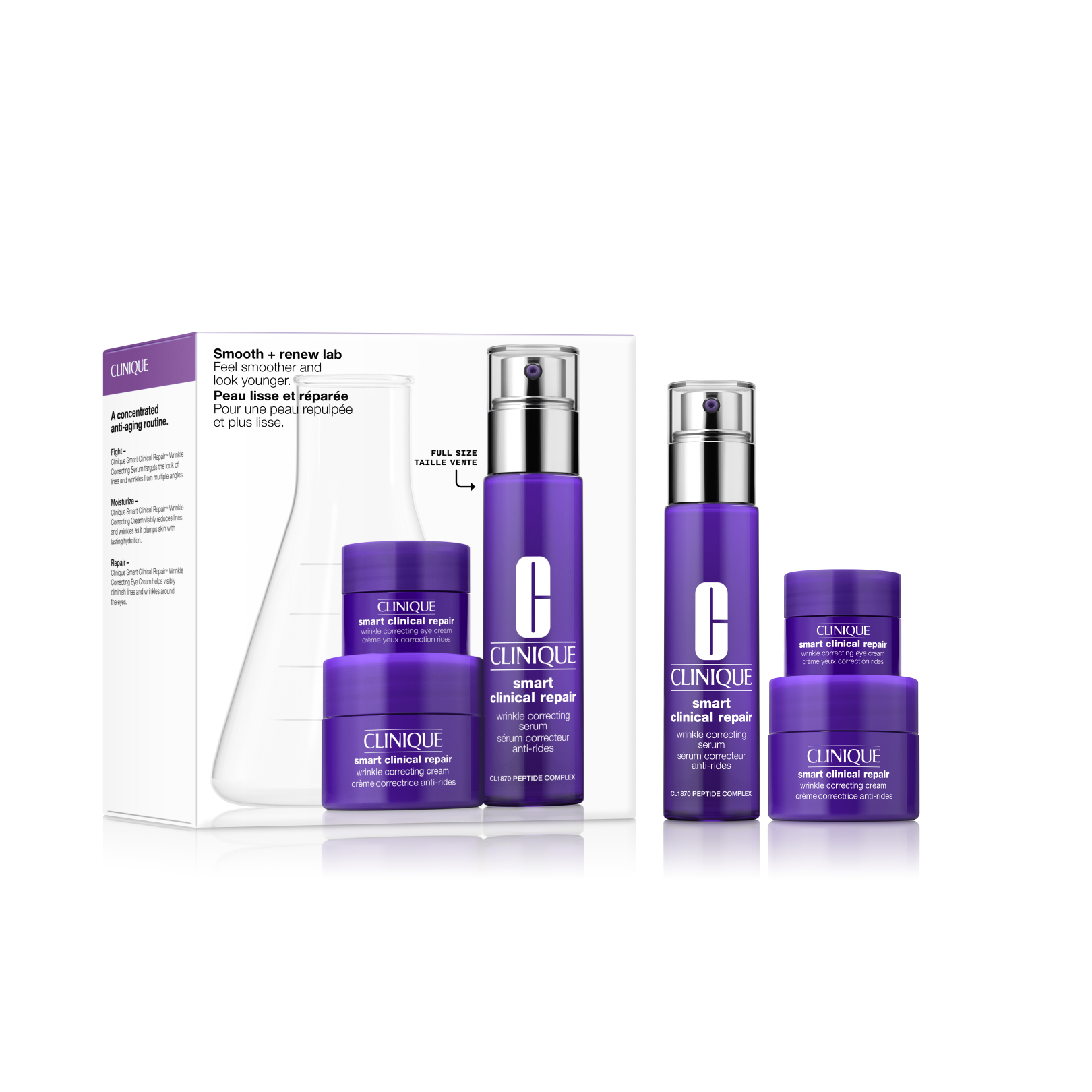 Clinique Smooth & Renewal Lab Set 2025 3 pce