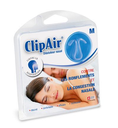 ClipAir dilatateur nasal M contre les ronflements et la congestion nasale