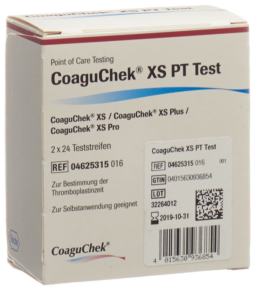 Image of Coaguchek XS PT Teststreifen 2 x 24 Stk