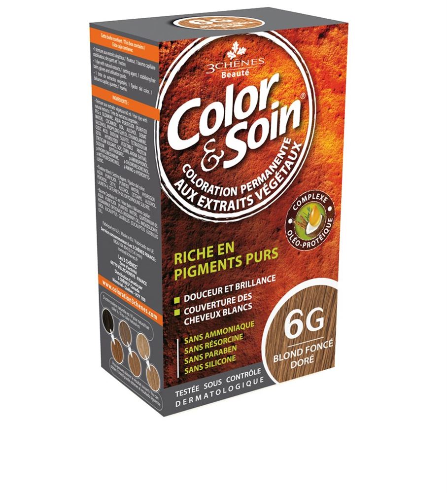 Image of Color & Soin Coloration 6G blond foncé doré 135 ml