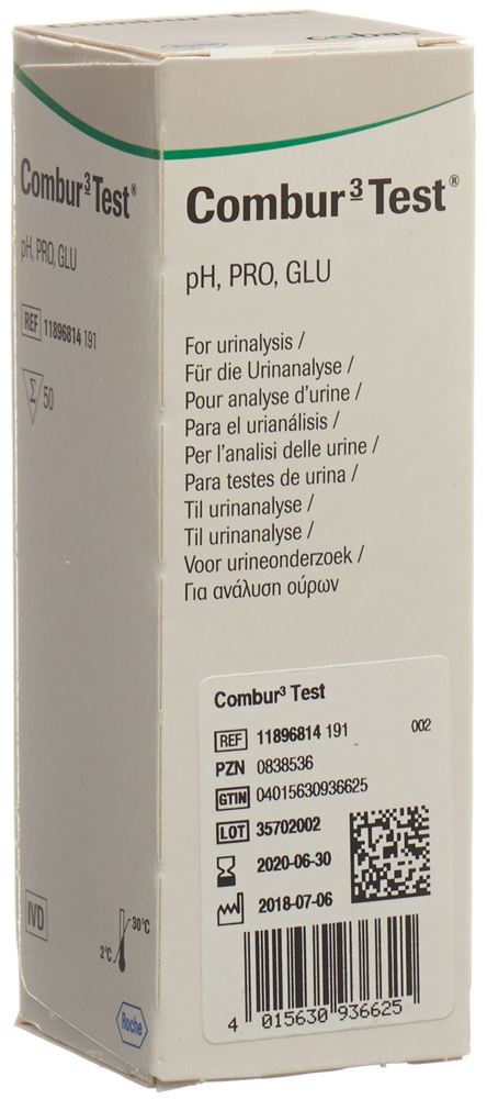 Combur 3 Test Streifen 50 Stk