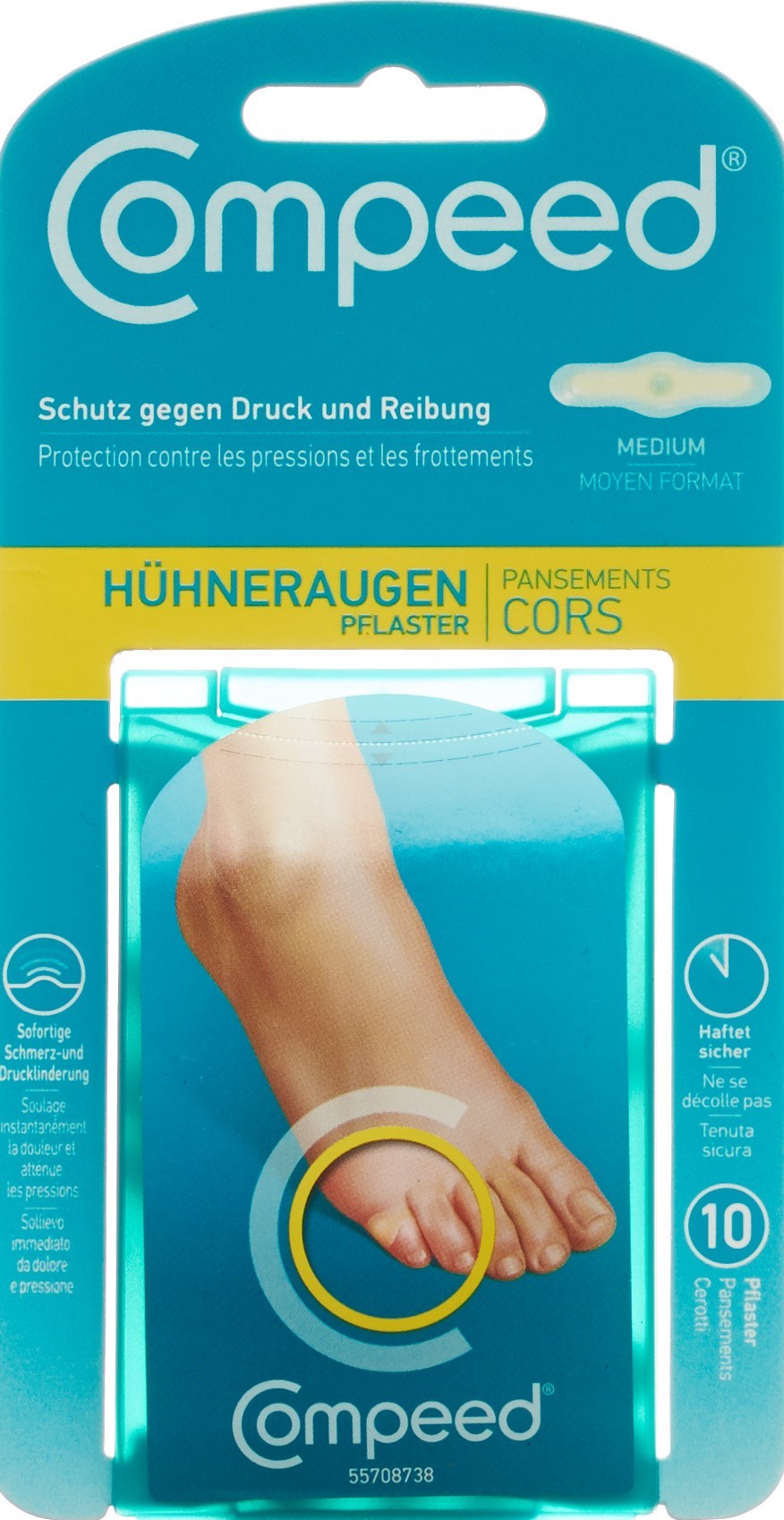 Image of Compeed Hühneraugenpflaster M 10 Stk