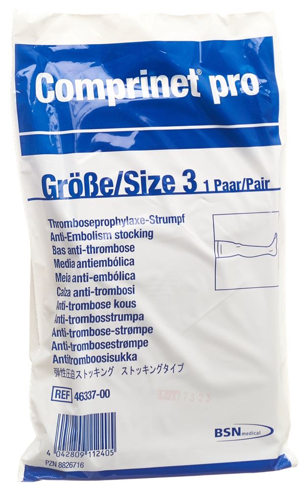 Comprinet Pro thrombo a-g Gr3 normale bianco 1 paio