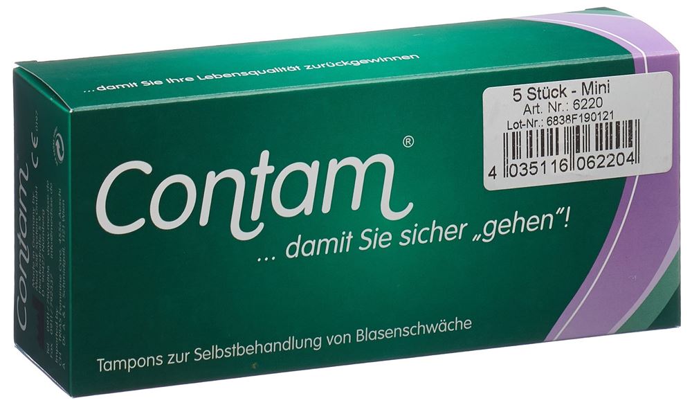 Image of Contam Vaginaltampon 22mm Mini 5 Stk
