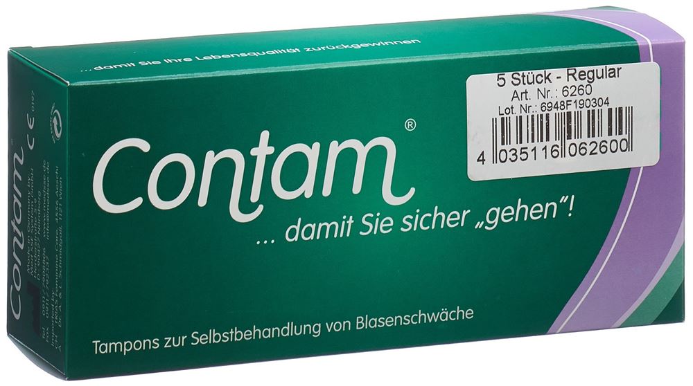 Image of Contam Vaginaltampon 28mm Regular 5 Stk