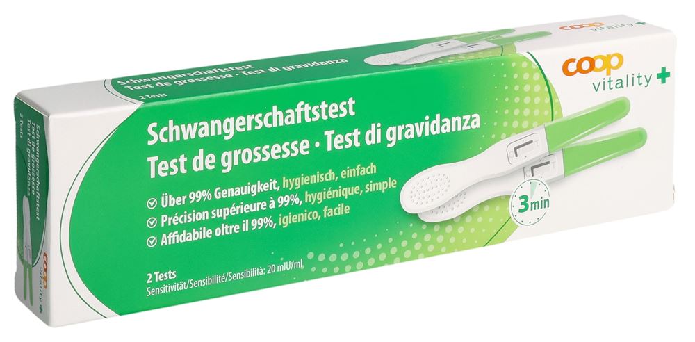 Coop Vitality Schwangerschaftstest 2 Stk