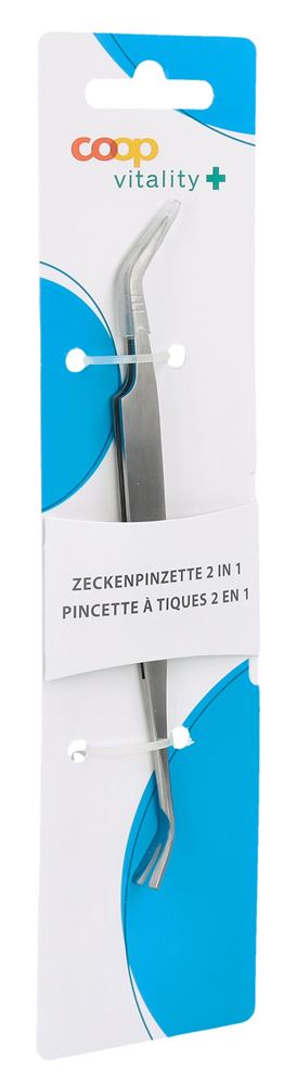 Coop Vitality Zeckenpinzette 2 in 1 Inox