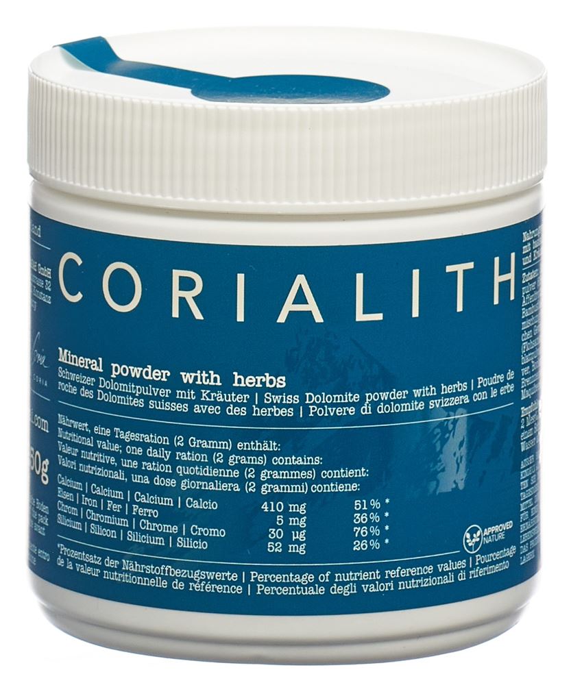 Image of Corialith Schweizer Dolomitpulver mit Kräuter Ds 250 g