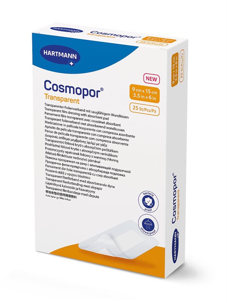 Image of Cosmopor transparent 9x15cm steril 25 Stk