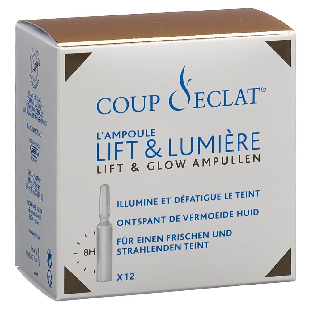 Image of Coup D Eclat Die Ampulle Lift & Glow 12 x 1 ml