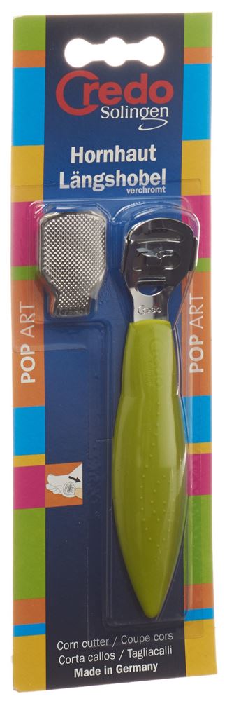 Image of Credo Hornhaut Längshobel Rasperclip Pop Art