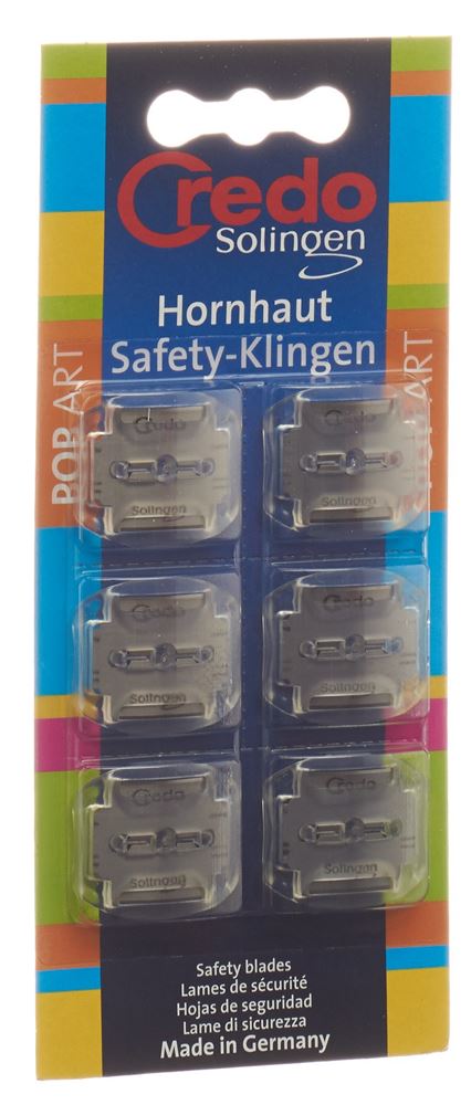 Image of Credo Hornhaut Safety Klingen Blist 6 Stk