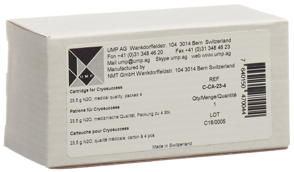 Cryosuccess N2O-Patrone 4 Stk