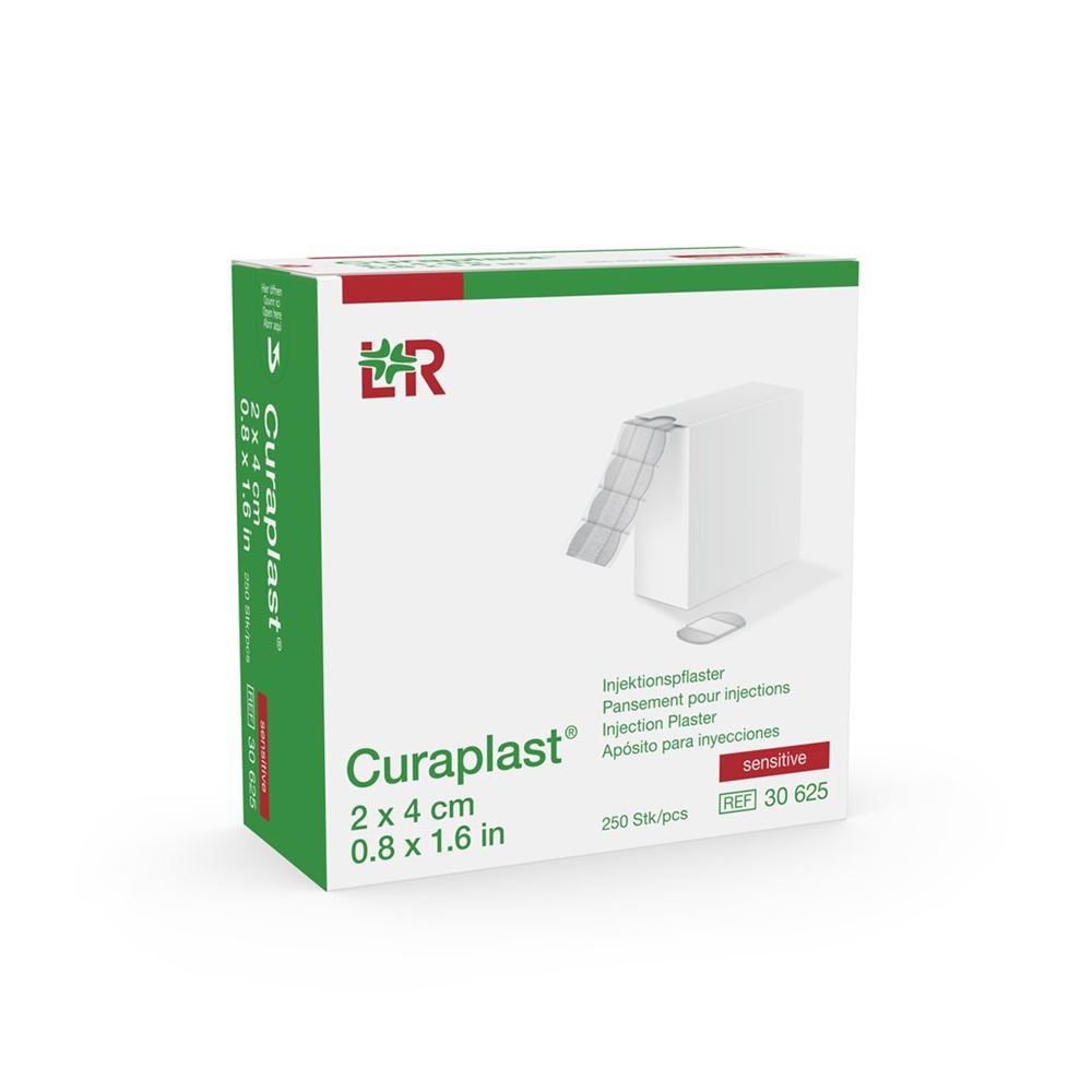 Curaplast Sensitive pansement pour injections 2x4cm 250 pce