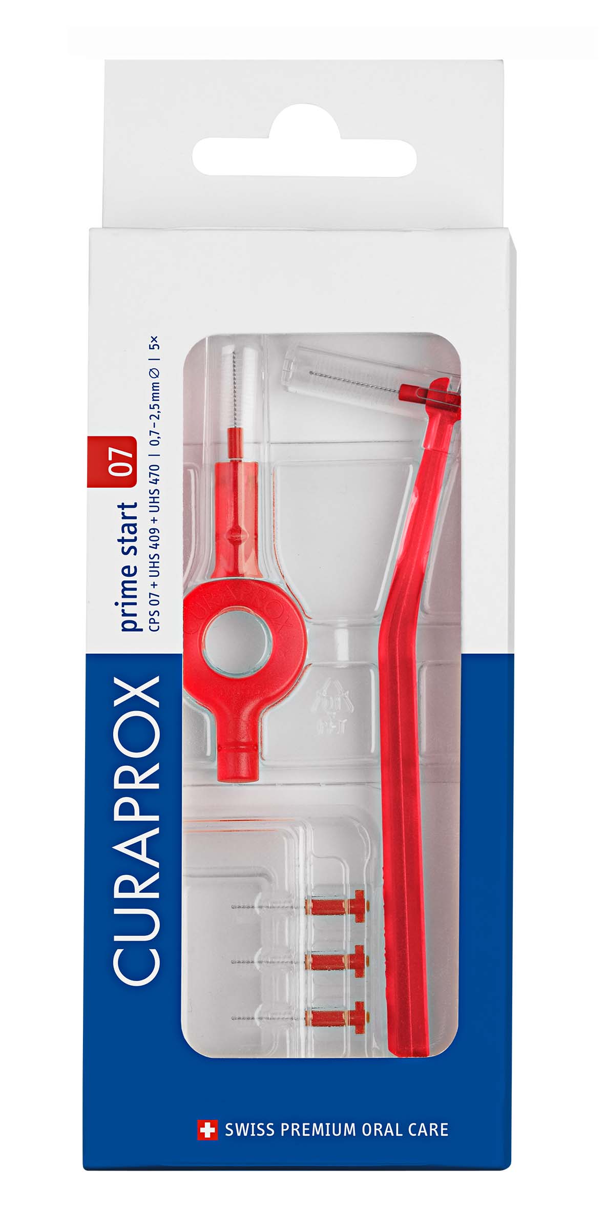 Image of Curaprox CPS 07 prime start 5 Interdentalbürsten +Uhs 409&470