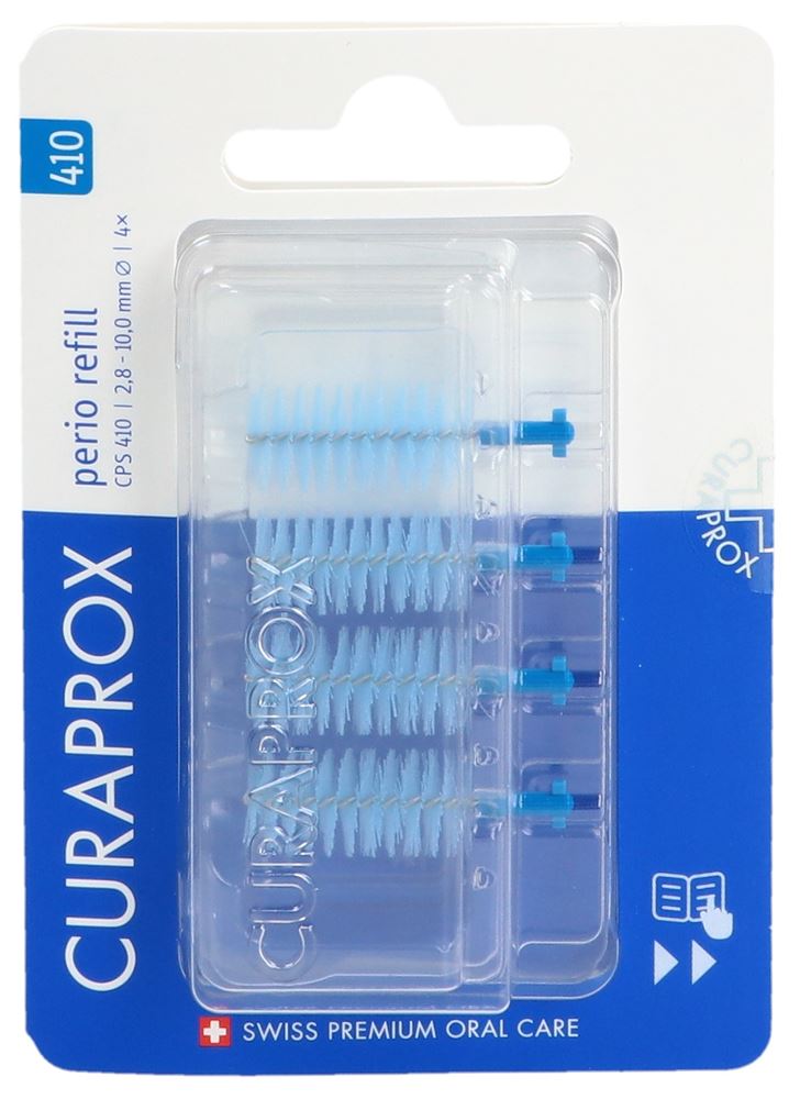 Curaprox CPS 410 Perio refill 4x blu scuro