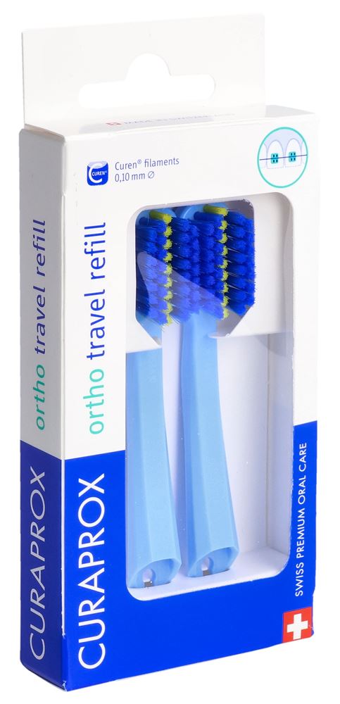 Curaprox CS 5460 travel set ortho refill blu