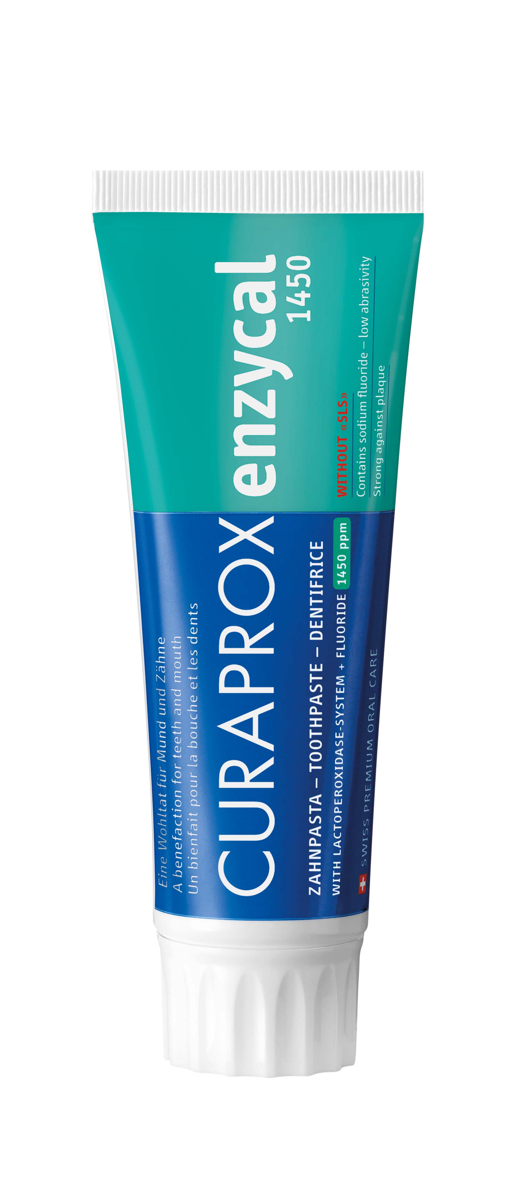 Curaprox Enzycal 1450 Zahnpasta deutsch/französisch/englisch 75 ml
