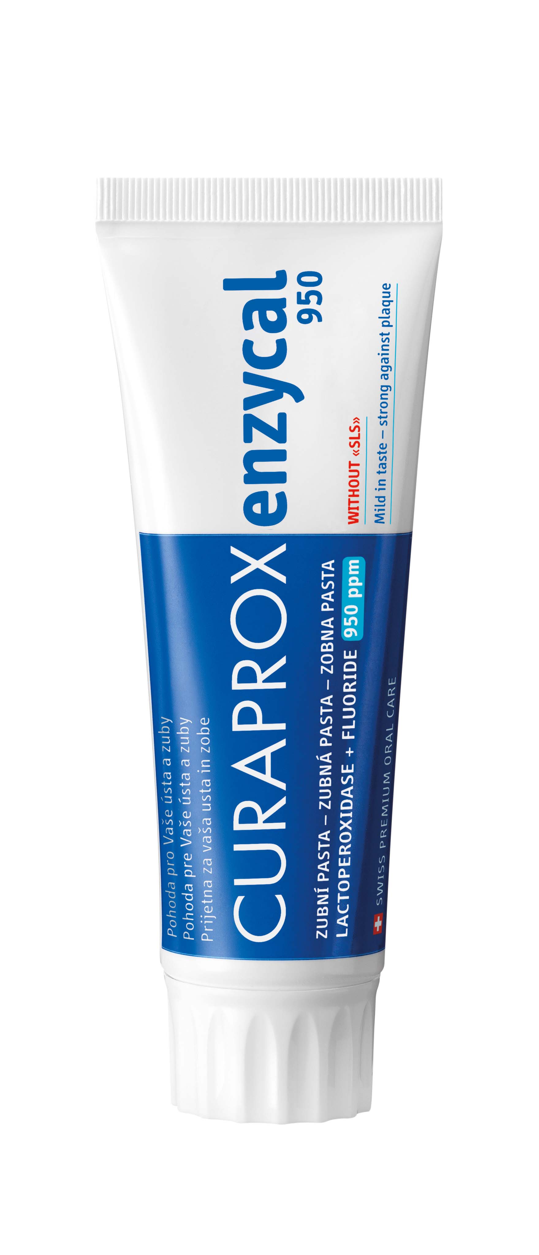 Curaprox Enzycal 950 Zahnpasta Deutsch/Französisch/Englisch 75 ml