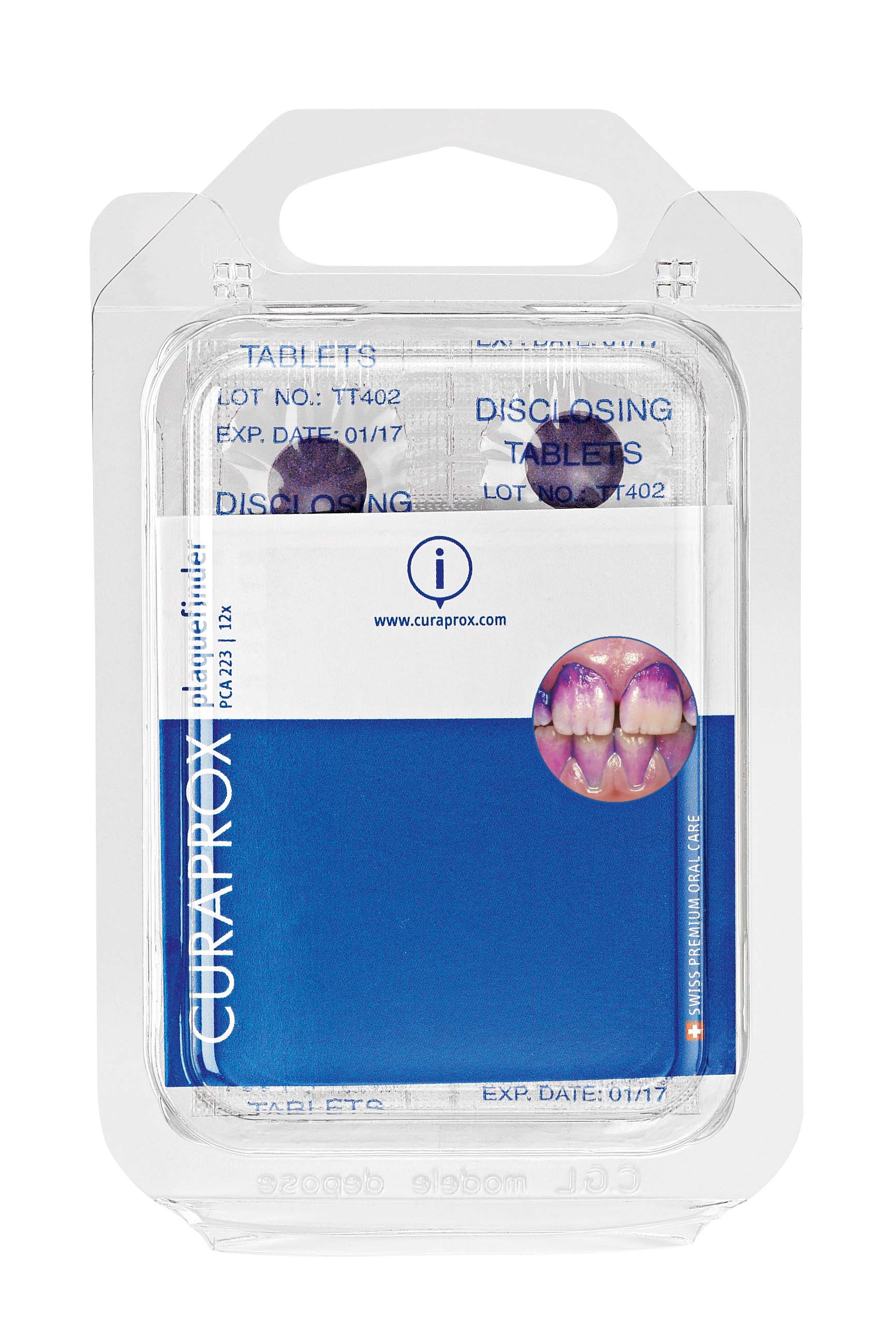 Curaprox PCA 223 Plaquesearch compresse rivelatrici di placca 12 pezzi