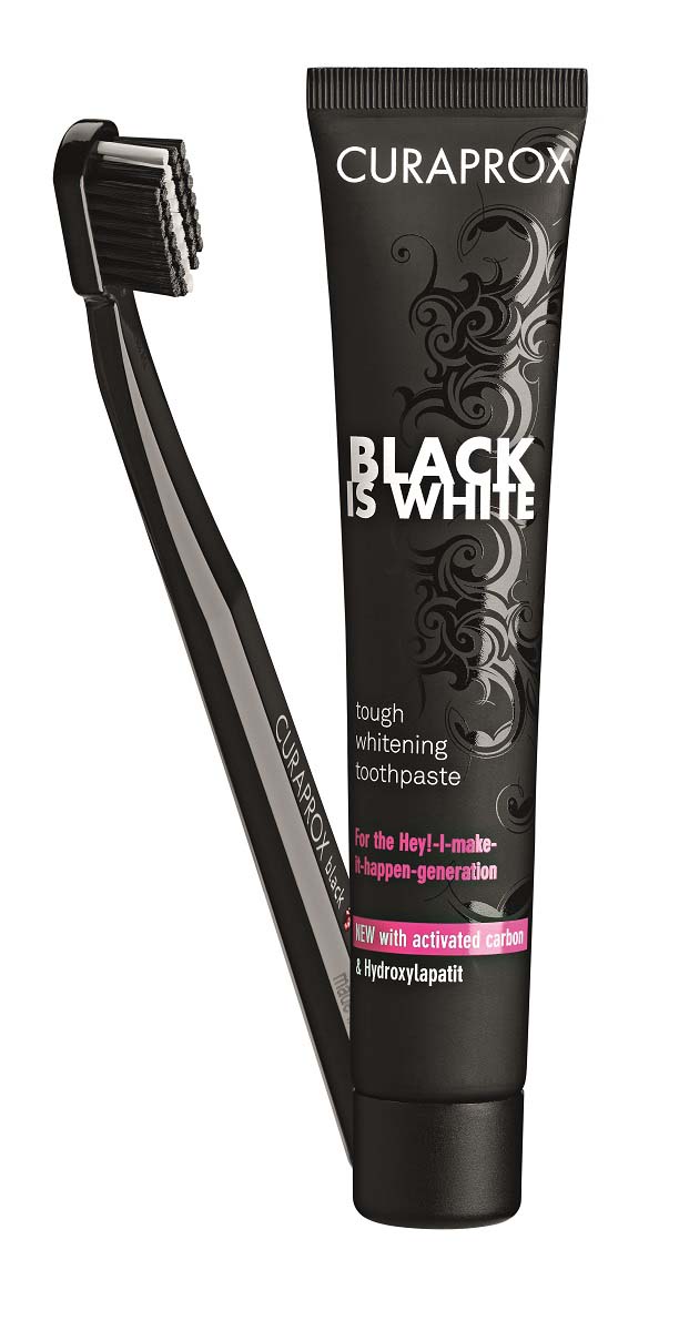 Curaprox Set Black is white Zahnpasta 90ml + Cs5460 Zahnbürste