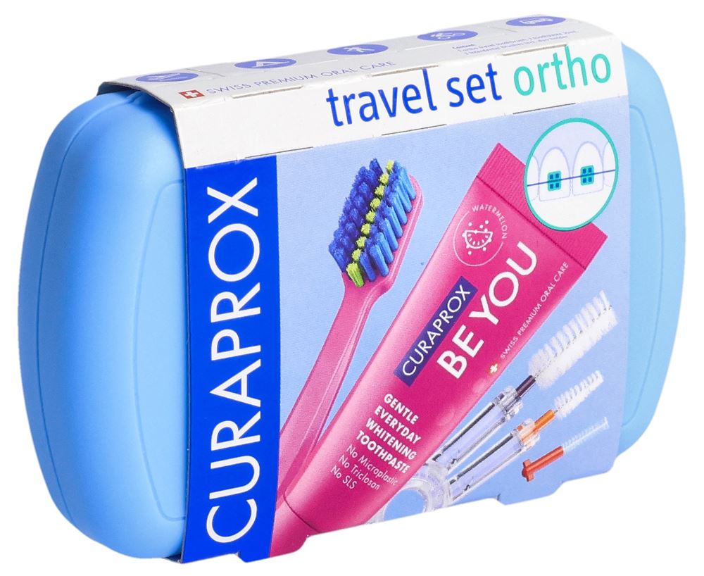 Curaprox travel set ortho blu