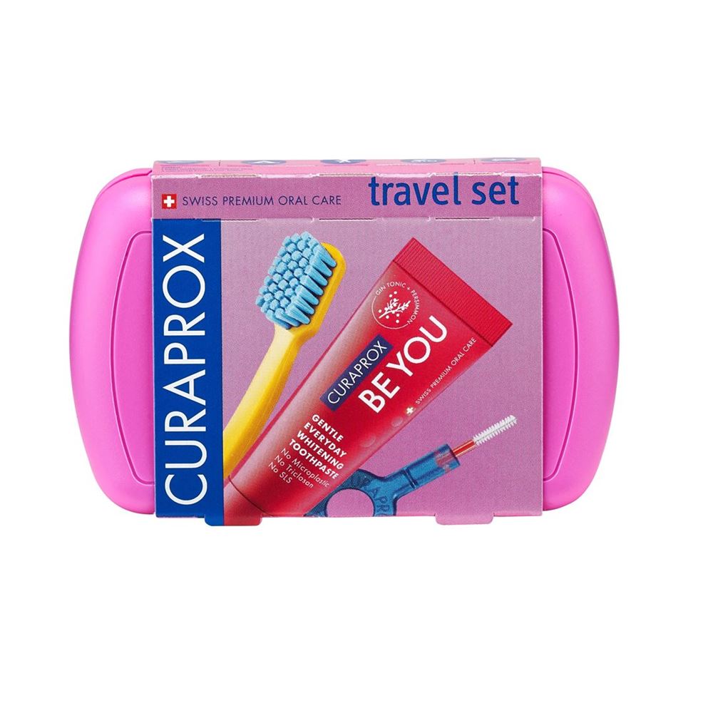 Curaprox travel set rose