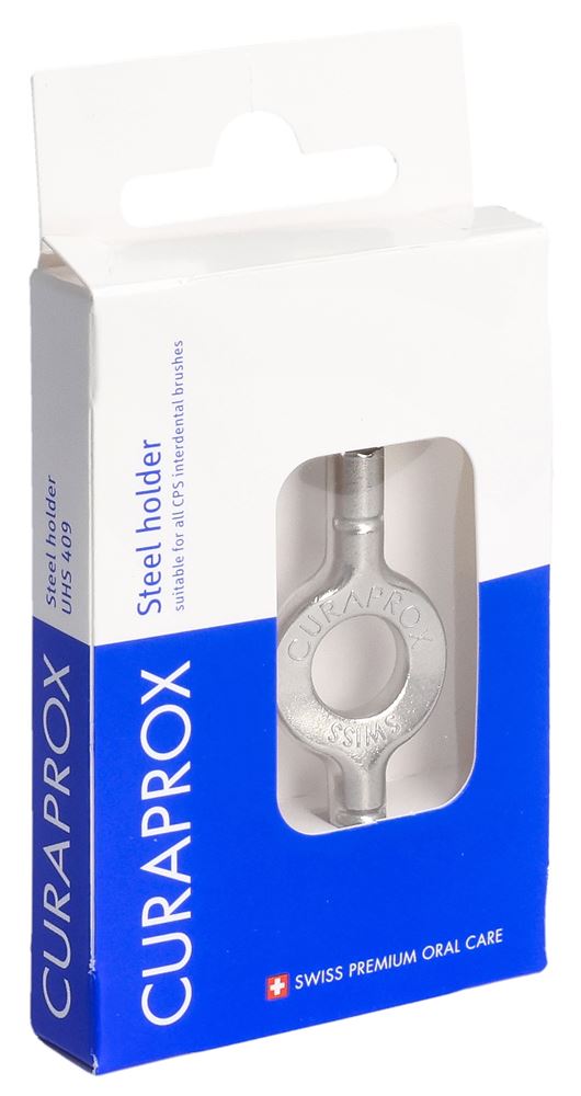 Curaprox UHS 409 Stahlhalter silber Blist