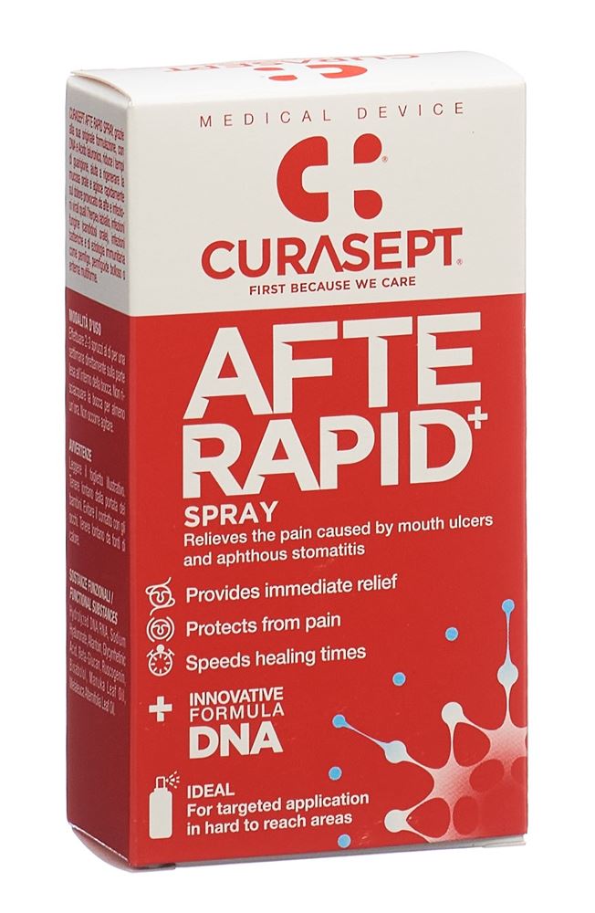 Image of Curasept Afte Rapid DNA Spray englisch/italienisch 15 ml