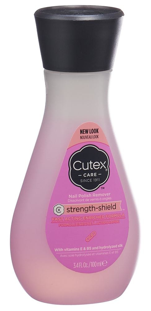 Image of Cutex Nail Polish Remover Strength-Shield Fl 100 ml