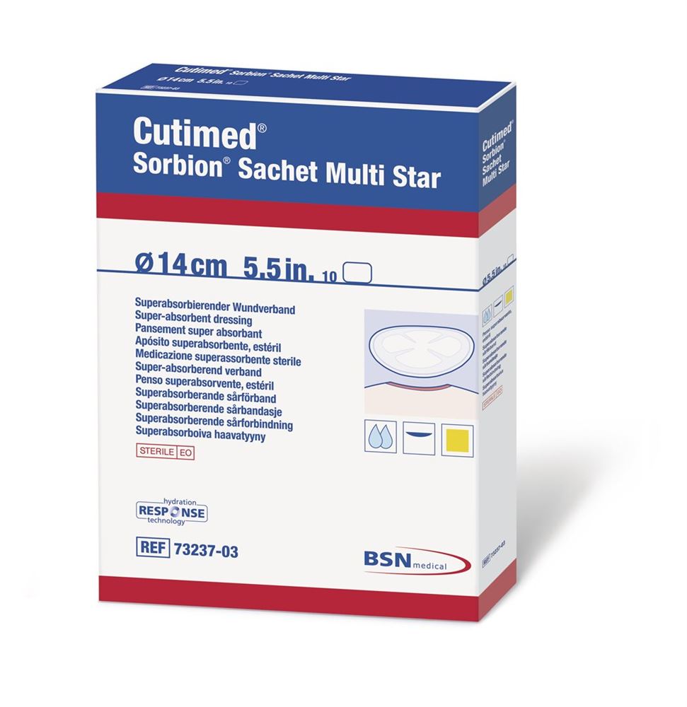 Cutimed Sorbion Sachet Multi Star 8cm 5 pezzi