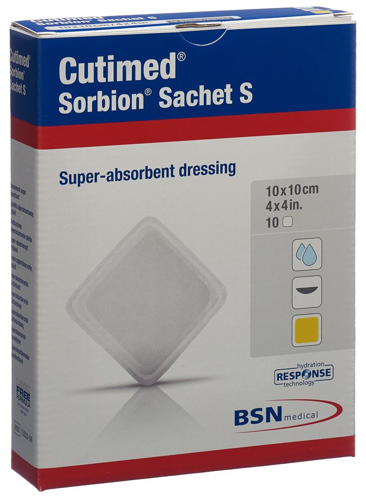 Cutimed Sorbion Sachet S 10x10cm 10 pce