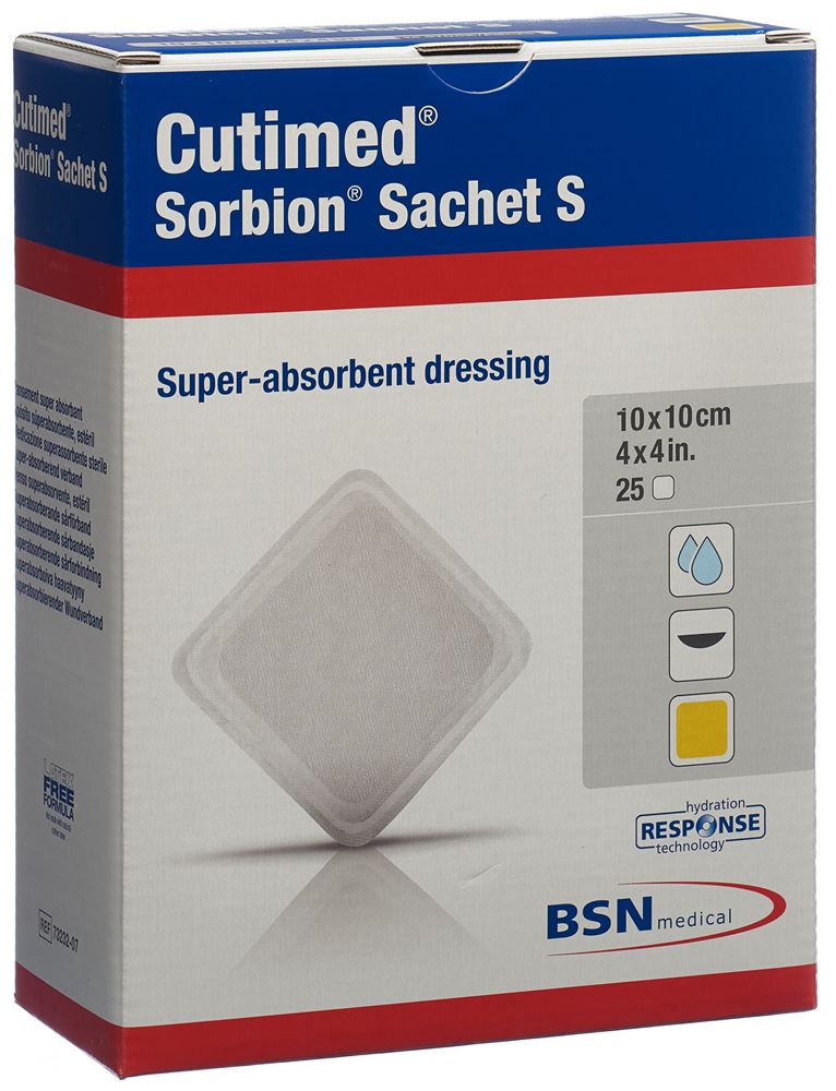 Cutimed Sorbion Sachet S 10x10cm 25 pce