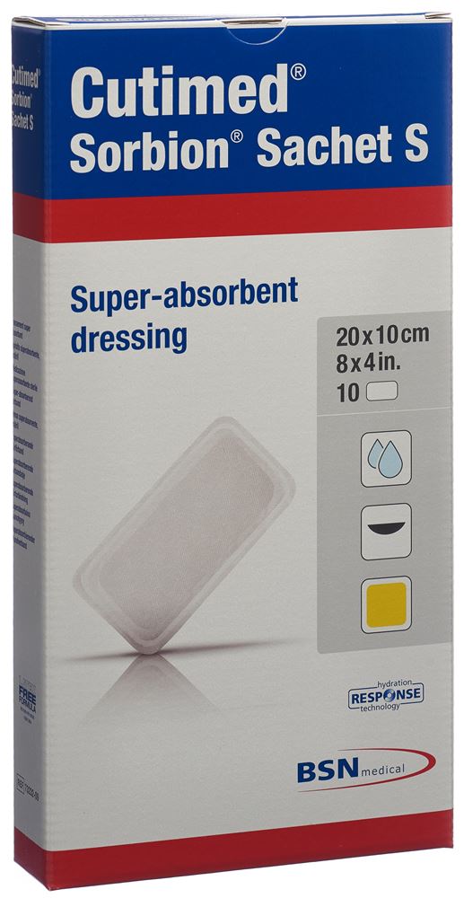 Cutimed Sorbion Sachet S 20x10cm 10 pce