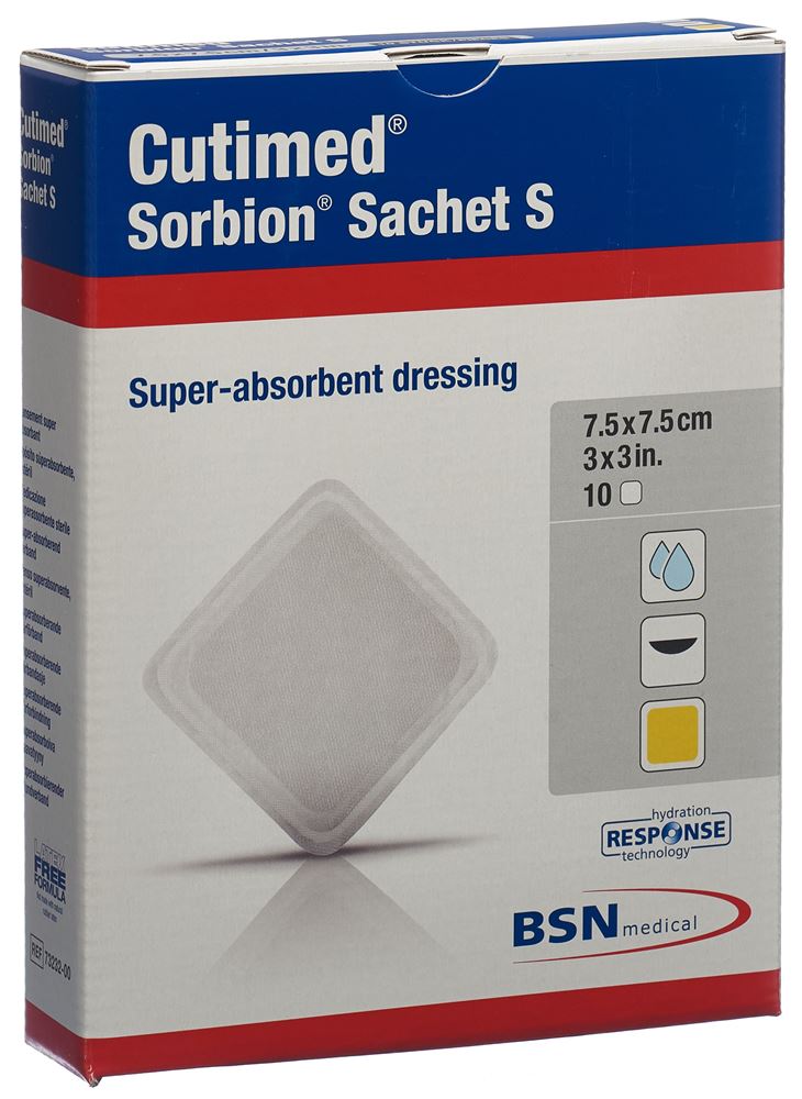 Cutimed Sorbion Sachet S 7.5x7.5cm 10 pce