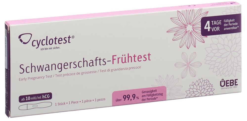 Cyclotest test précoce de grossesse