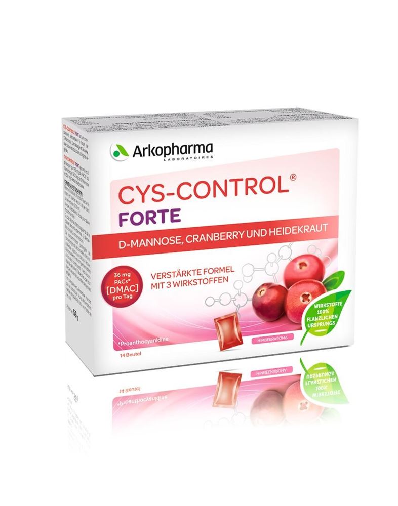 Cys-Control Forte D-Mannose Cranberry Heidekraut Btl 14 Stk