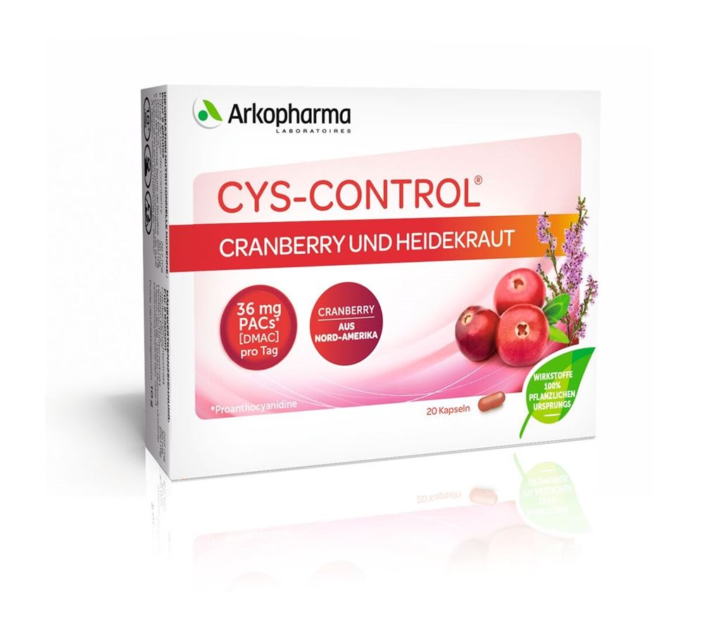 Cys-Control caps cranberry et bruyère 20 pce