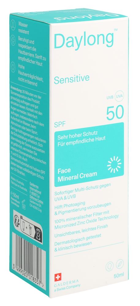 Crema minerale sensibile Daylong Spf50+ tb 50 ml