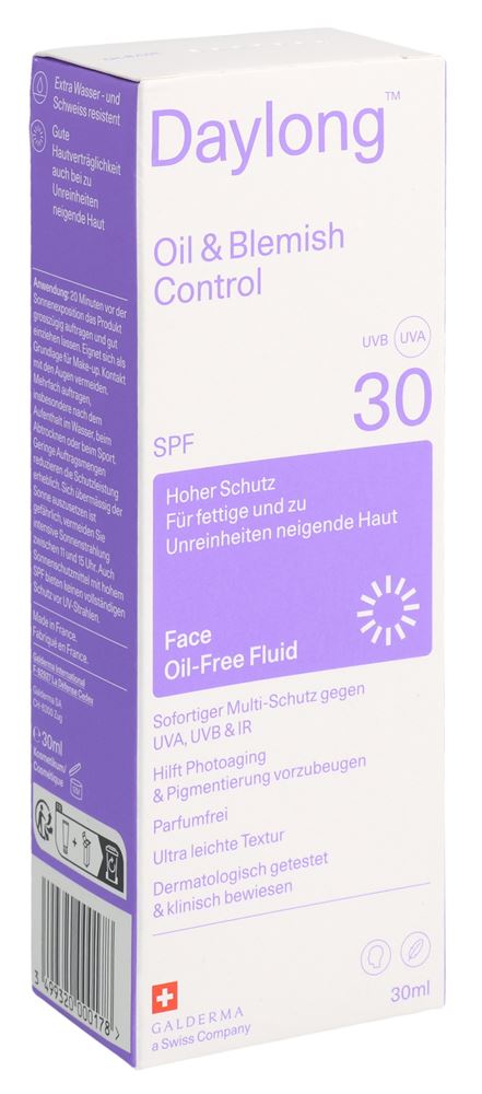 Daylong Oil & Blemish Control fluido non grasso Spf30 tubo da 30 ml