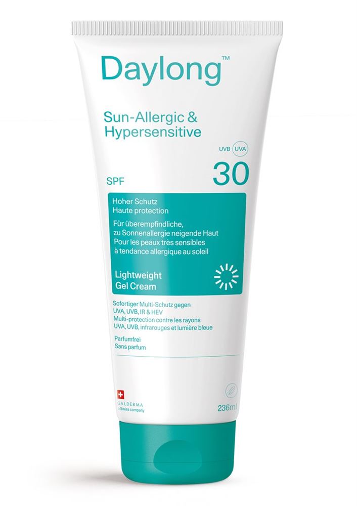 Daylong Sun-allergic & Hypersensitive Gel Cream lightweight Spf30 Tb 236 ml