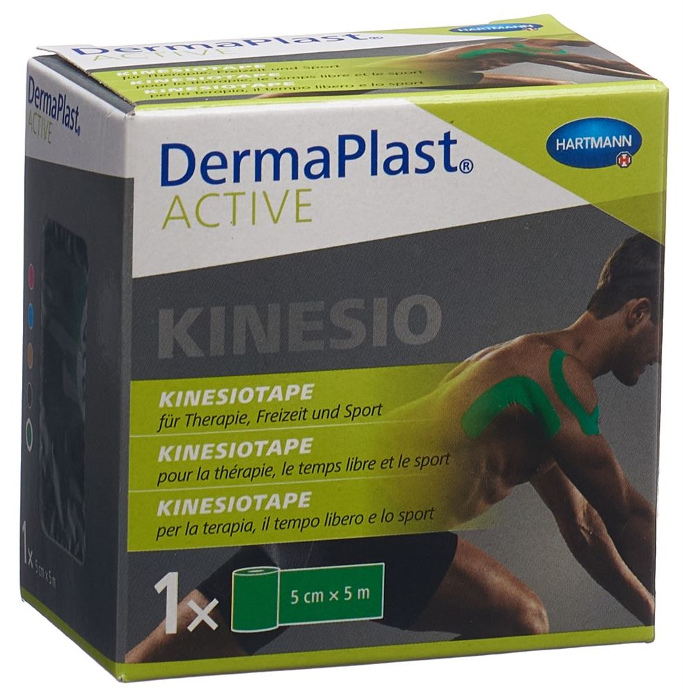 Image of DermaPlast Active Kinesiotape 5cmx5m grün