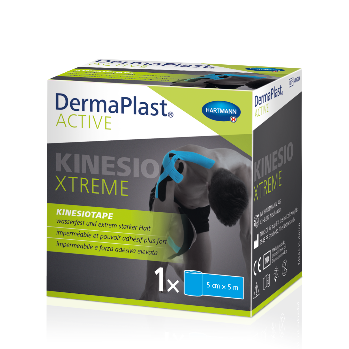 Image of DermaPlast Active Kinesiotape Xtreme 5cmx5m blau