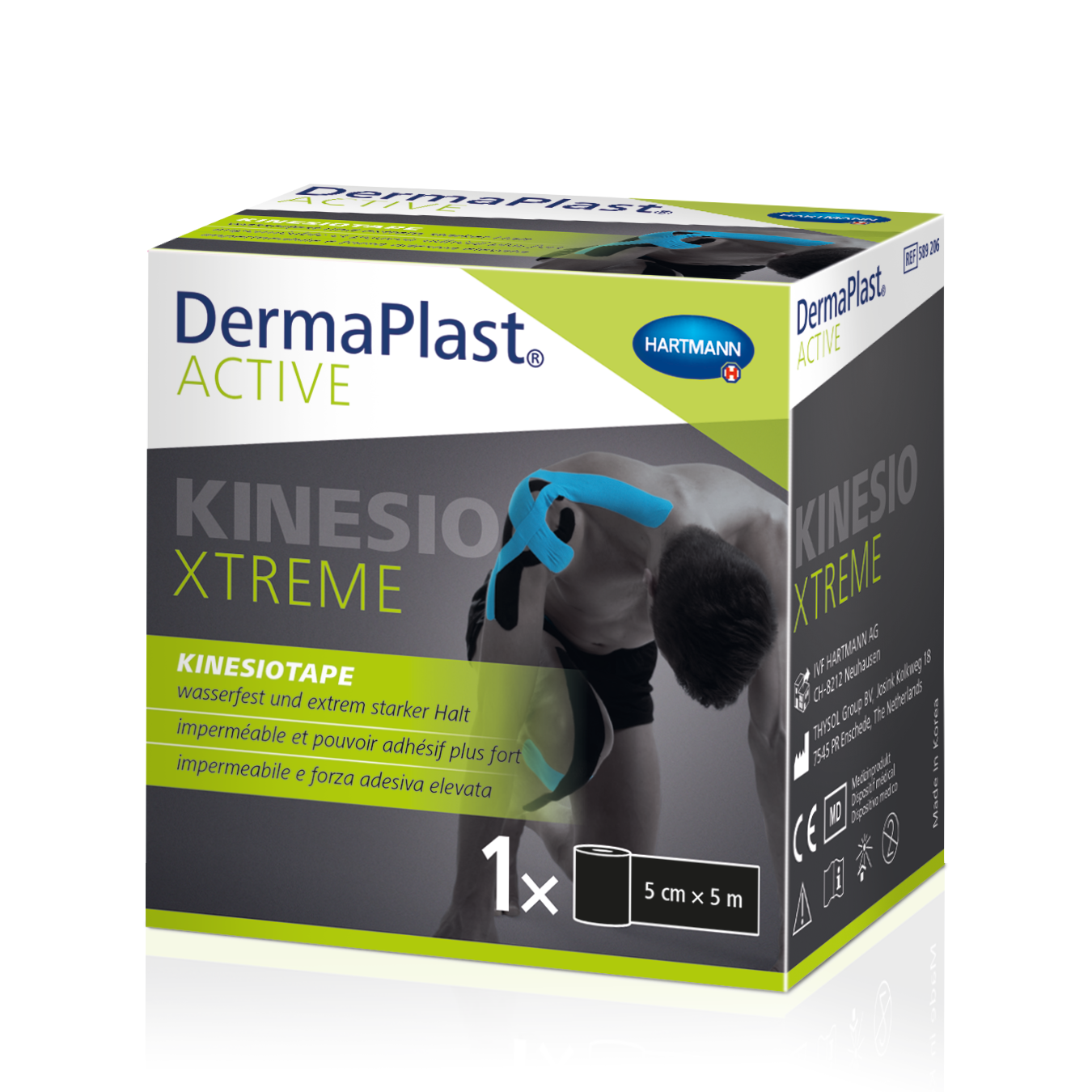 Image of DermaPlast Active Kinesiotape Xtreme 5cmx5m schwarz