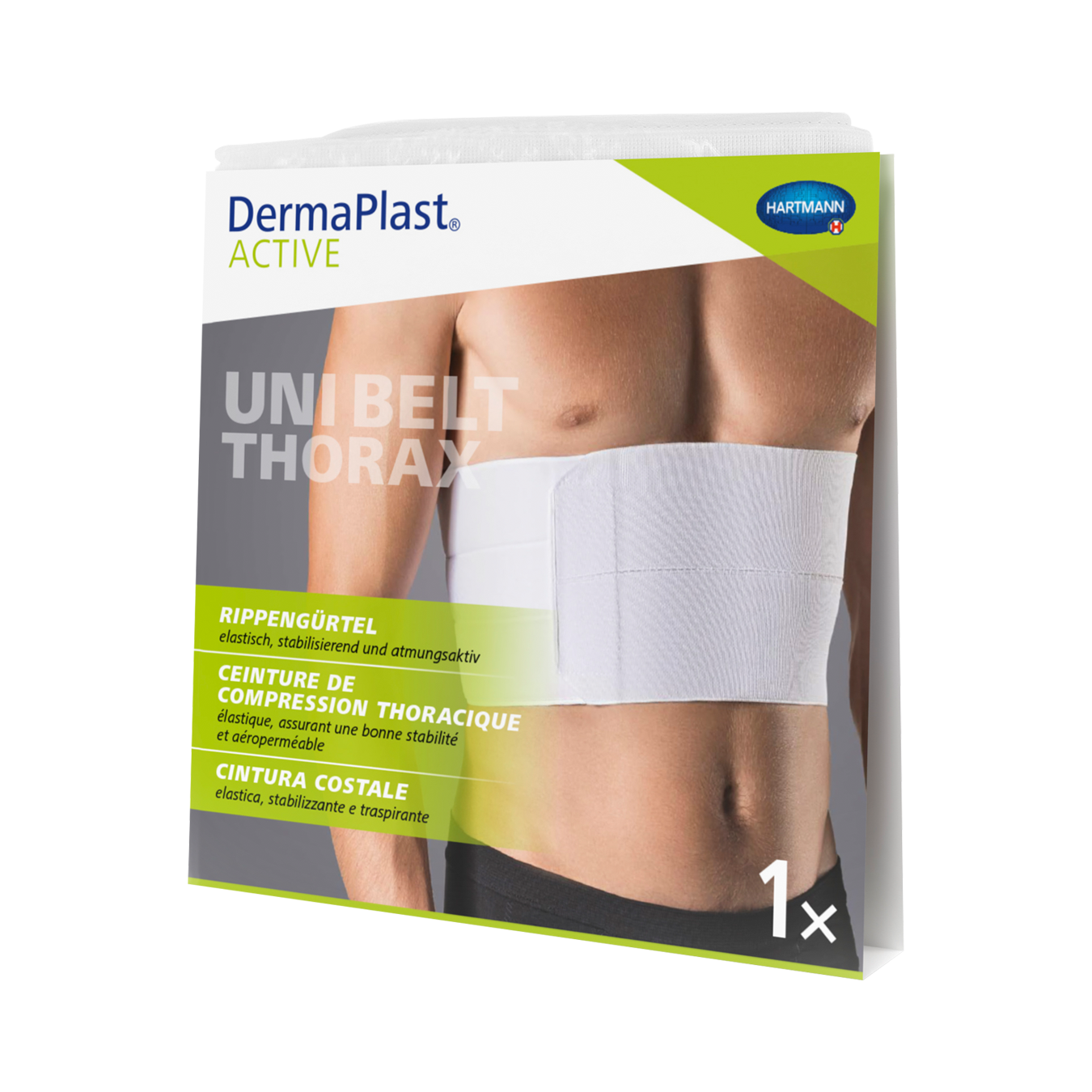 DermaPlast Active Uni Belt Thorax 1 70-85cm uomo