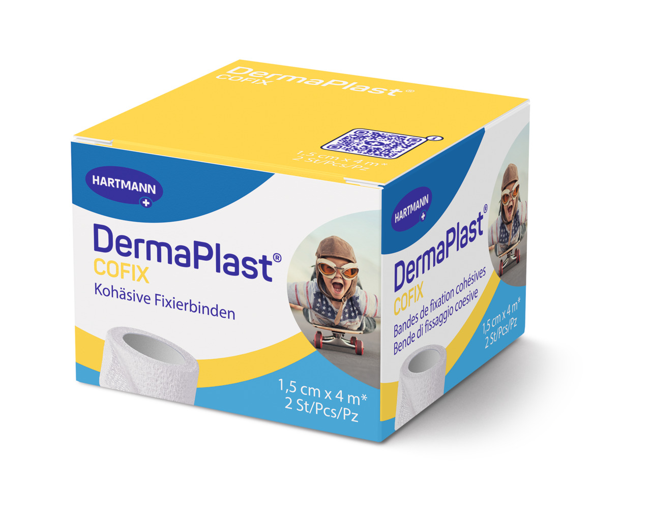 DermaPlast CoFix 1.5cmx4m weiss 2 Stk