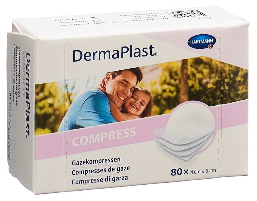 Image of DermaPlast Compress 4x6cm Box 80 Stk