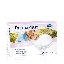 Image of DermaPlast Compress 8x12cm Box 80 Stk