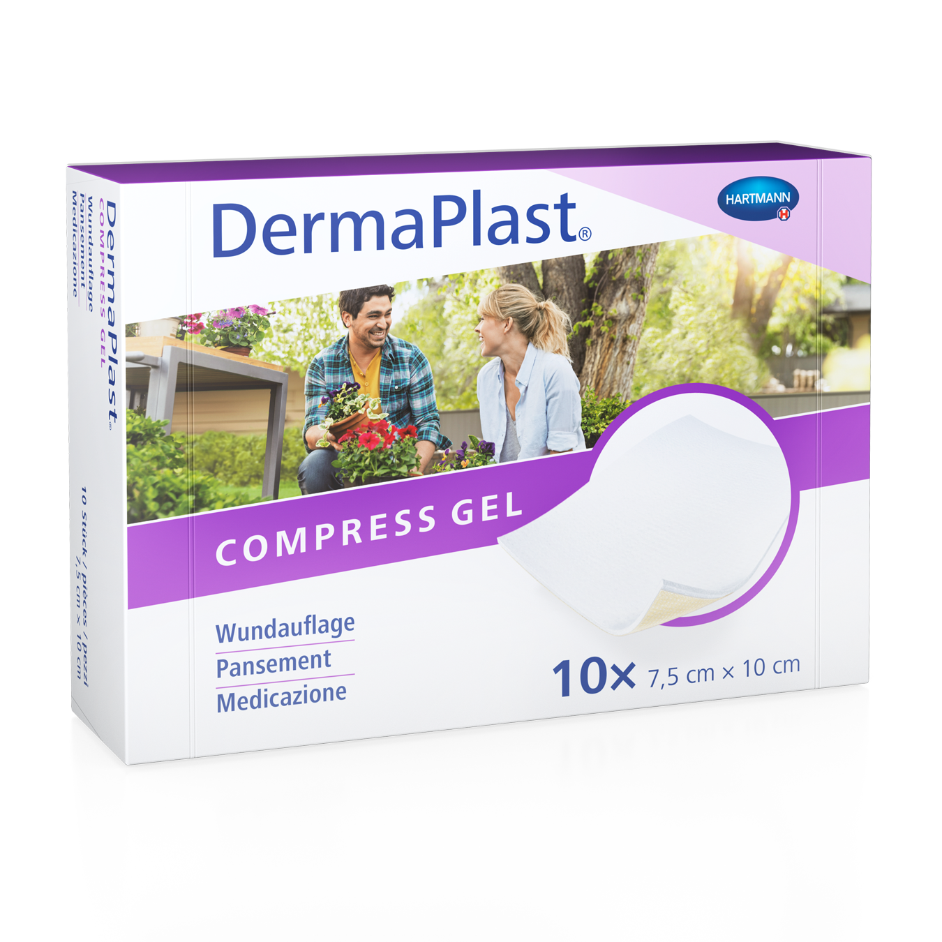 Image of DermaPlast Compress Gel 7.5x10cm 10 Stk