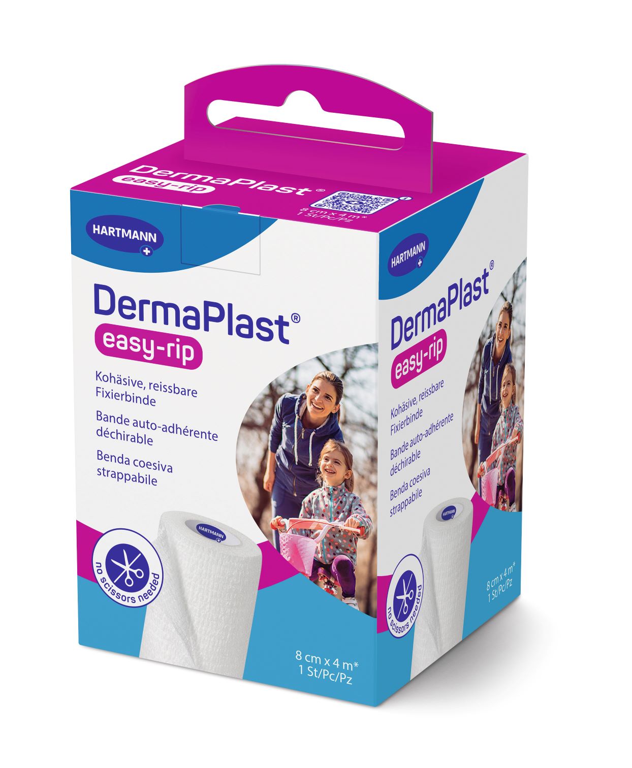 Image of DermaPlast easy-rip 8cmx4m weiss